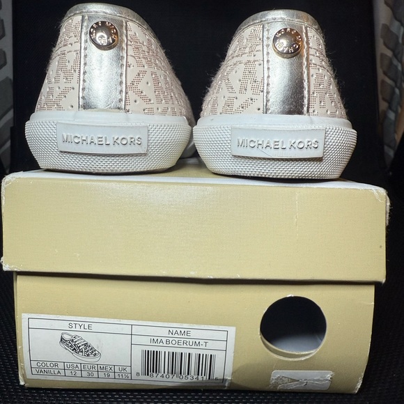 MICHAEL KORS Toddler Girls Vanilla Slip-Ons - Picture 3 of 6